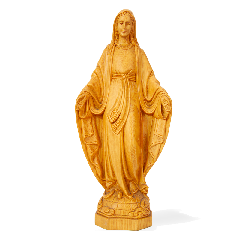 [Cao Cấp] Toà Thờ Tượng gỗ Pơmu- Bàn thờ Chúa- Altar Mary Joseph Jesus christ Real wood