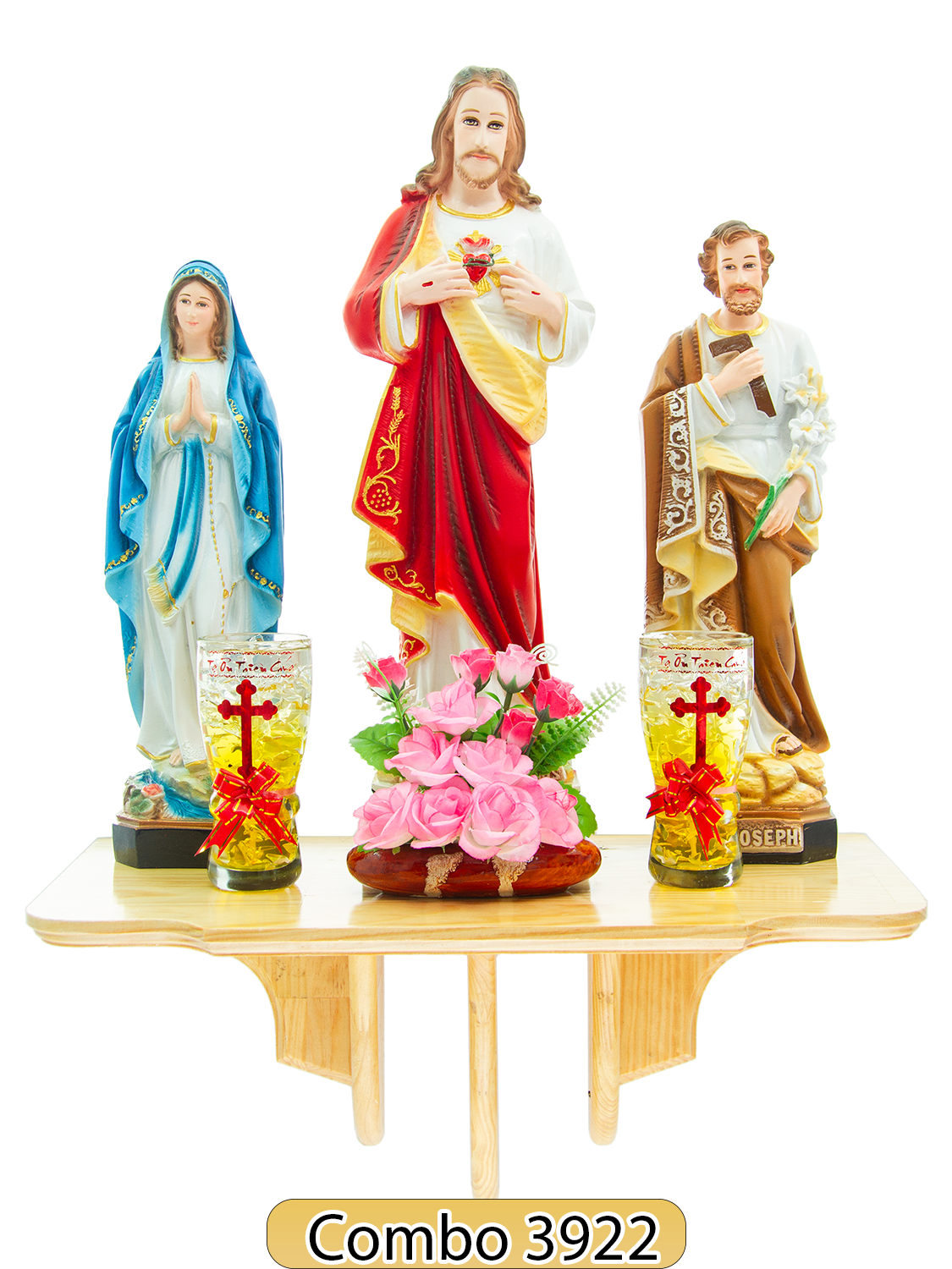 [2024] Bàn thờ treo tuờng- Trang thờ Thiên Chúa- Đức mẹ- phụng vụ chung cư- Toà thờ- Altar Gods Jesus Christ Mary Joseph