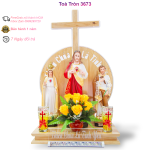 [Chất lượng] Bàn thờ treo tường- Chúa Kito- Đạo Công giáo - Quà cưới Tân gia cao cấp- Altar Christ Mary and Joseph Jesus